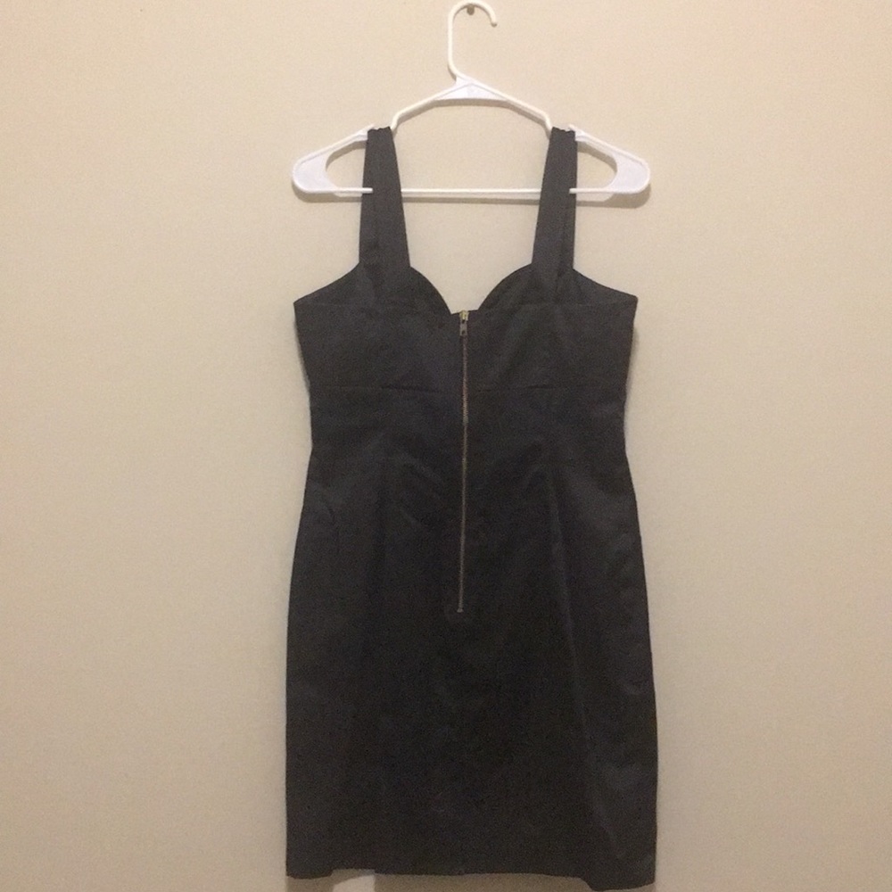 H&M Satin Dress w/Gold Exposed Zipper - Worn Once!